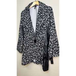 IC By Connie K Womens Jacket Size 1X Minimalist Avant Garde Modern